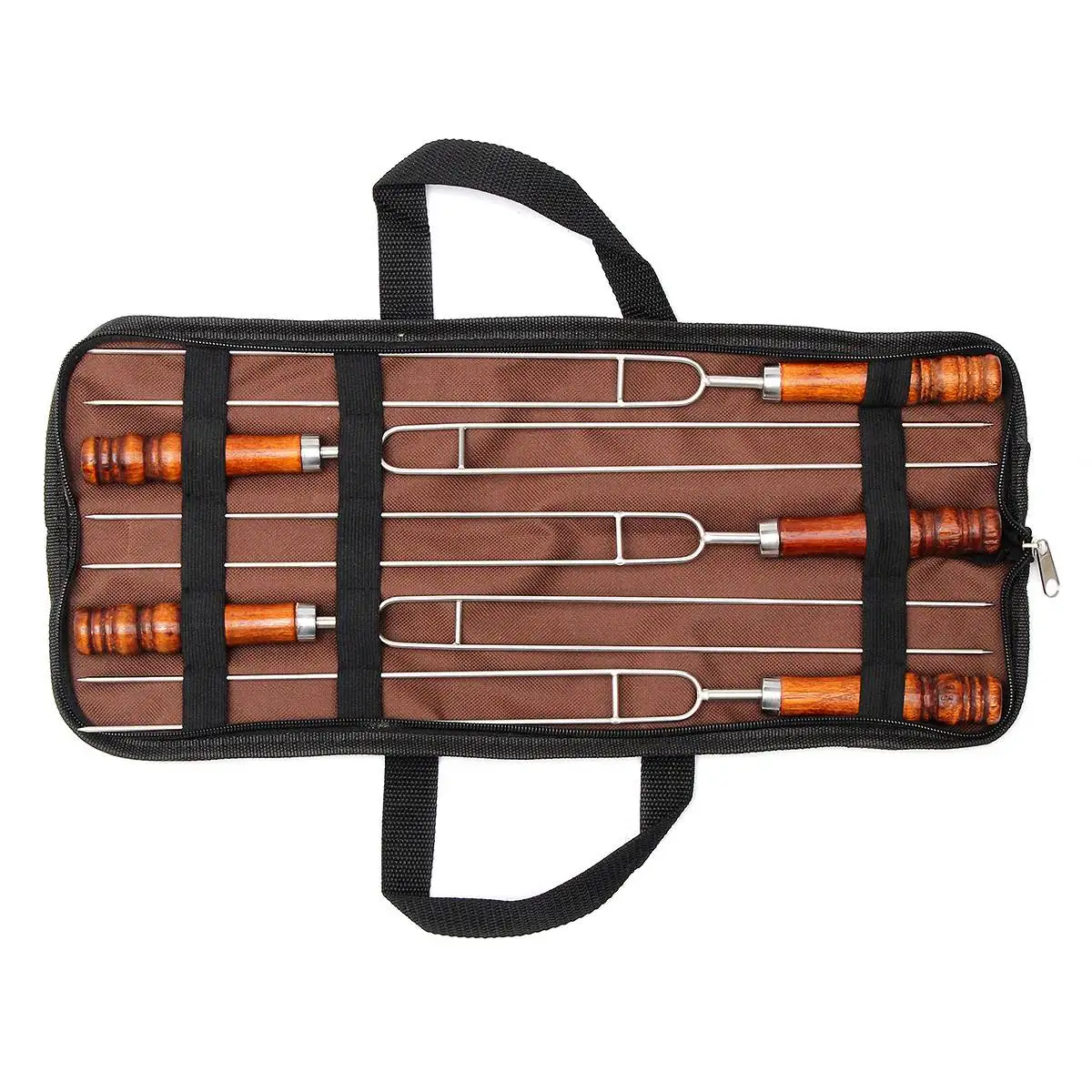 5PCS/Set Roasting Forks with Bag Barbecue Tool Camping Hot Dog Telescoping Sticks Skewers Stainless Steel BBQ Forks Accessories
5PCS/Set Roasting Forks with Bag Barbecue Tool Camping Hot Dog Telescoping Sticks Skewers Stainless Steel BBQ Forks Accessories