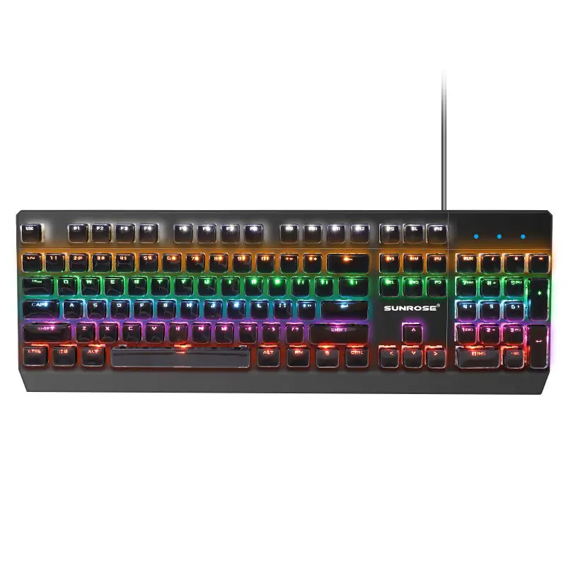 Sunrose T650 Usb Suspension Cap English Mechanical Keyboard Wired Keyboard Backlight Splashproof 104 Keys Gaming Keyboard For
Sunrose T650 Usb Suspension Cap English Mechanical Keyboard Wired Keyboard Backlight Splashproof 104 Keys Gaming Keyboard For
