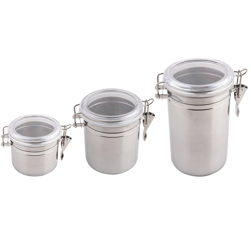 Newest Arrivals faroot Stainless Steel Airtight Sealed Canister Coffee Flour Sugar Container Holder Can Storage Bottles Jars
Newest Arrivals faroot Stainless Steel Airtight Sealed Canister Coffee Flour Sugar Container Holder Can Storage Bottles Jars