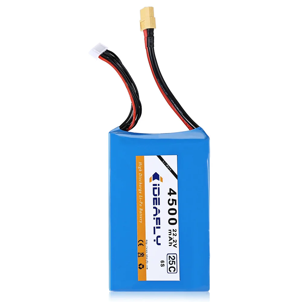 

22.2V 4500mAh 6S 25C Li-po Battery for IDEAFLY Poseidon-480 Fishing Drone FPV Quadcopter