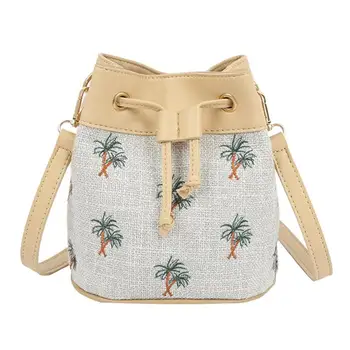2018 Fashion Women Bag Casual Weave Handbag Shoulder Bags New Luxury Pu Leather Coconut Tree Print Bucket Messenger Bag
2018 Fashion Women Bag Casual Weave Handbag Shoulder Bags New Luxury Pu Leather Coconut Tree Print Bucket Messenger Bag