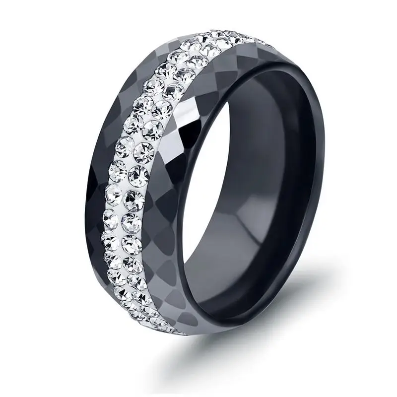 2019 Fashion Black/White Ceramic Ring Silver Color Small Zircon Finger Ring Couples Promise Rings For Women Man Crystal Jewelry
2019 Fashion Black/White Ceramic Ring Silver Color Small Zircon Finger Ring Couples Promise Rings For Women Man Crystal Jewelry