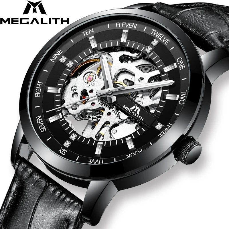 MEGALITH Top Brand Mens Watch Fashion Casual Watches Men Automatic Mechanical Waterproof Sports Leather Strap Wristwatch Clock
MEGALITH Top Brand Mens Watch Fashion Casual Watches Men Automatic Mechanical Waterproof Sports Leather Strap Wristwatch Clock