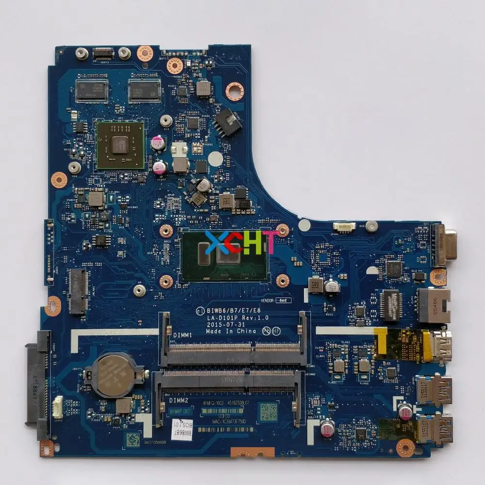 FRU : 5B20K57320 BIWB6/B7/E7/E8 LA-D101P SR2EY I5-6200U CPU for Lenovo B51-80 NoteBook PC Laptop Motherboard Mainboard
FRU : 5B20K57320 BIWB6/B7/E7/E8 LA-D101P SR2EY I5-6200U CPU for Lenovo B51-80 NoteBook PC Laptop Motherboard Mainboard