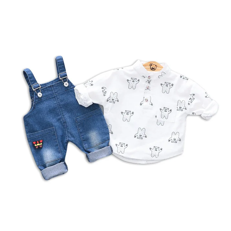 Spring Autumn New Baby Boys Girls Clothing Sets Cartoon Shirt Bib Pants 2Pcs Kids Infant Costume Toddler Children Clothes Suits
Spring Autumn New Baby Boys Girls Clothing Sets Cartoon Shirt Bib Pants 2Pcs Kids Infant Costume Toddler Children Clothes Suits