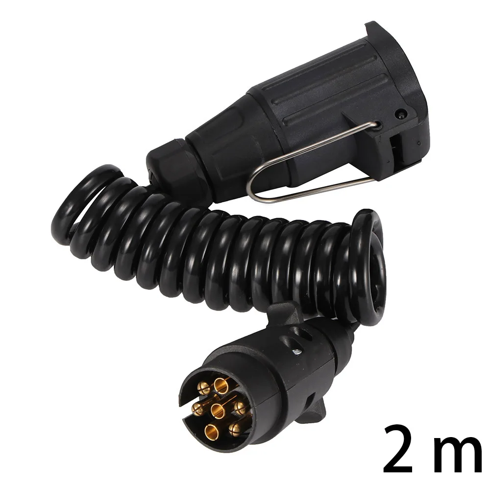 Onever 7-13 Pin Trailer Plug Socket With Spring Cable 2M Extension Cord Wiring Caravan Connectors 12V Car Accessories
Onever 7-13 Pin Trailer Plug Socket With Spring Cable 2M Extension Cord Wiring Caravan Connectors 12V Car Accessories