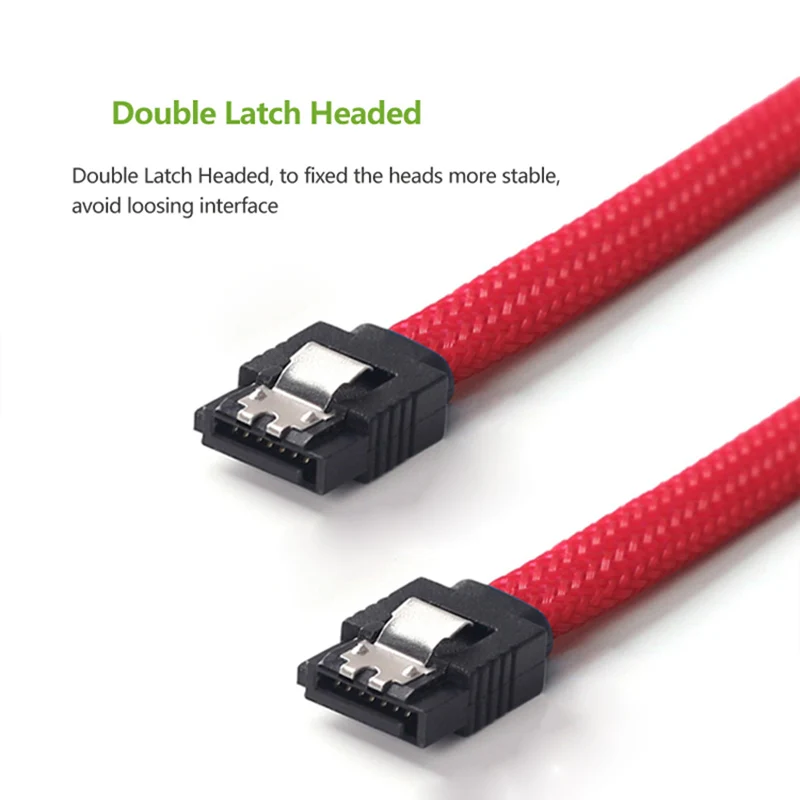 50CM SATA 3.0 III SATA3 7pin Data Cable 6Gb/s SSD Cables HDD Hard Disk Data Cord with Nylon Sleeved Premium Version
50CM SATA 3.0 III SATA3 7pin Data Cable 6Gb/s SSD Cables HDD Hard Disk Data Cord with Nylon Sleeved Premium Version