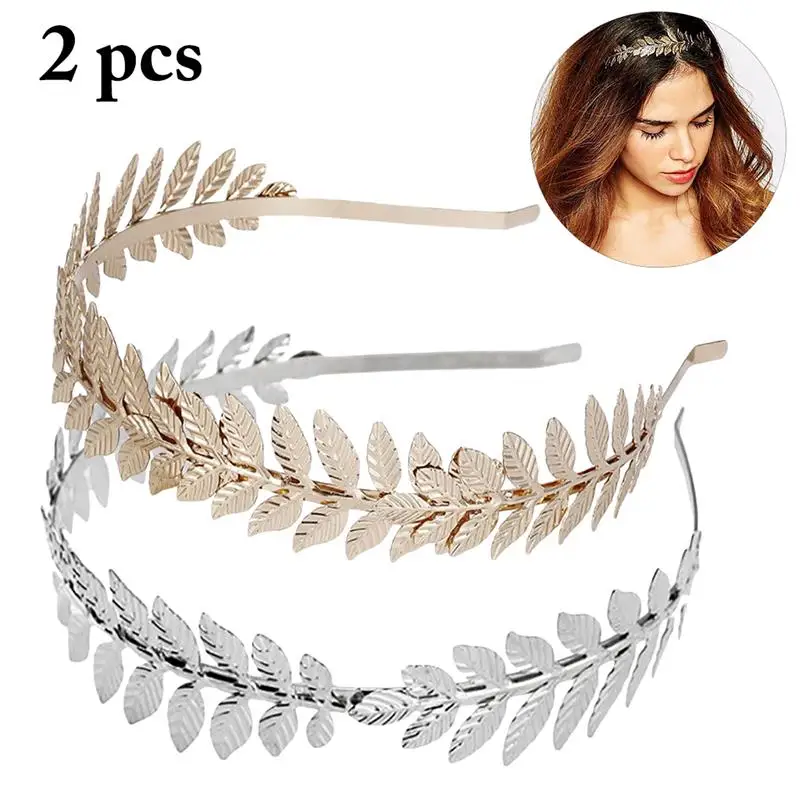 2pcs New Fashion Metal Leaves Hairband Headpiece Crown Tiaras With Forehead Jewelry Bridal Wedding Hair Accessories Supplies
2pcs New Fashion Metal Leaves Hairband Headpiece Crown Tiaras With Forehead Jewelry Bridal Wedding Hair Accessories Supplies