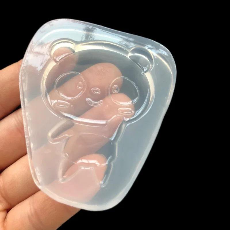 Mirror big bear, silicone mold, key chain, pendant, crystal drop mould, DIY handmade accessories.
Mirror big bear, silicone mold, key chain, pendant, crystal drop mould, DIY handmade accessories.