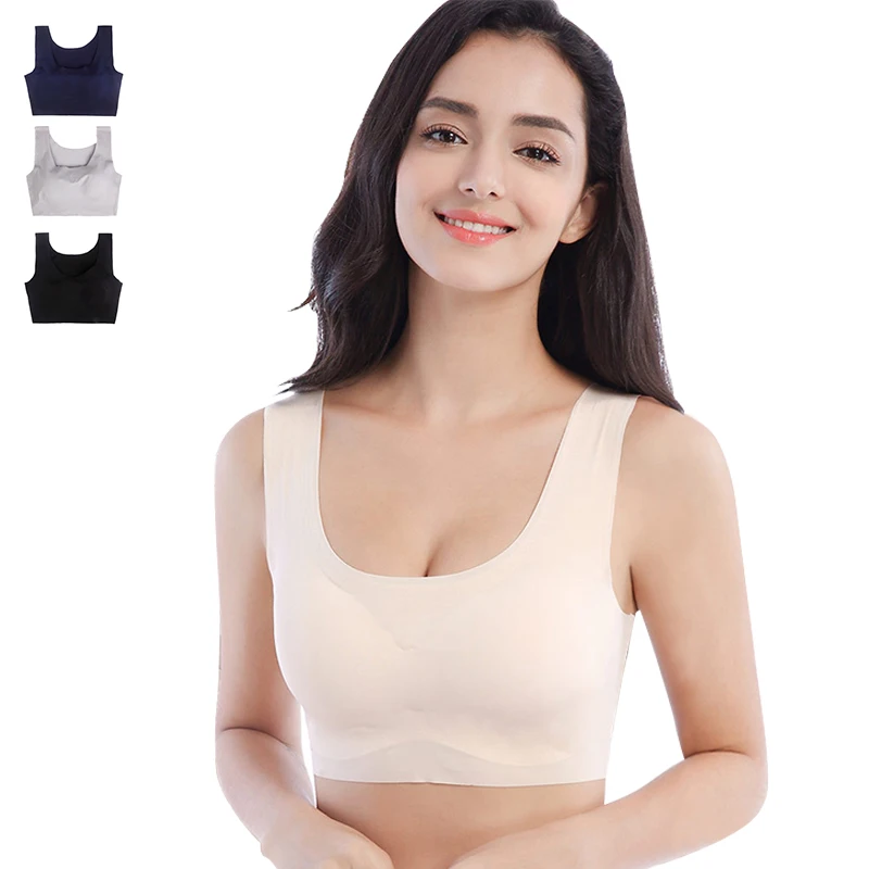 Seamless Bras For Women Lingerie Underwear Large Size Wirefree Bralette Tube Top Vest Shockproof Running Sports Sleeping Bra #D
Seamless Bras For Women Lingerie Underwear Large Size Wirefree Bralette Tube Top Vest Shockproof Running Sports Sleeping Bra #D