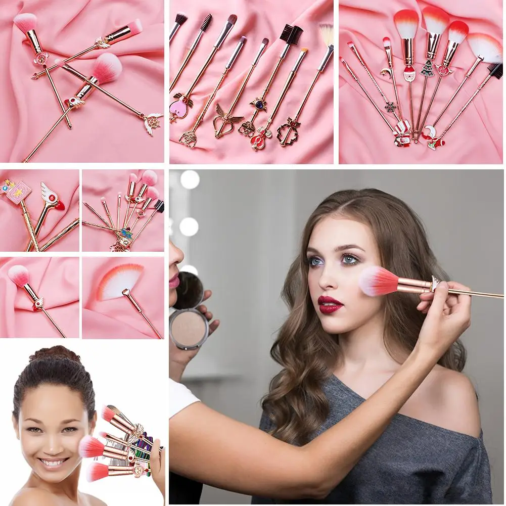 New 8 Pcs Makeup Brush Cute Cartoon Christmas Makeup Brush High Quality Professional Girls Makeup Brush Beauty Cosmetic Tools
New 8 Pcs Makeup Brush Cute Cartoon Christmas Makeup Brush High Quality Professional Girls Makeup Brush Beauty Cosmetic Tools