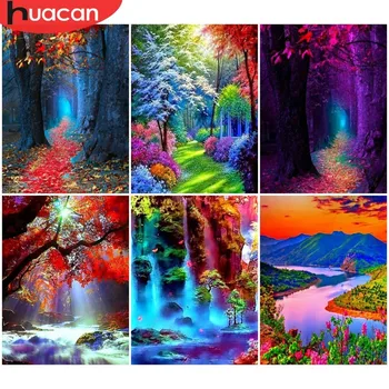 HUACAN DIY Diamond Painting Landscape Forest Waterfall Cross Stitch Mosaic Diamond Painting Scenery Full Square Home Decor
HUACAN DIY Diamond Painting Landscape Forest Waterfall Cross Stitch Mosaic Diamond Painting Scenery Full Square Home Decor