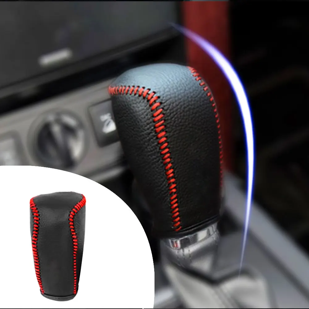For Toyata Prado 09-18 Accessories Gear Head Covers Interior Styling PU leather Hand-Stitched Shift Knob | Автомобили и мотоциклы