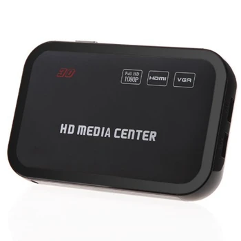 

Full HD 1080P Media Player Center RM/RMVB/AVI/MPEG Multi Media Video Player with HDMI YPbPr VGA AV USB SD/MMC Port Remote Cont
