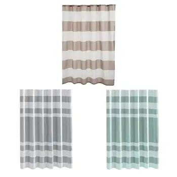 Shower Curtain Polyester Fiber Washable Waterproof Mildew Proof with Simple Stripe Curtain p25
Shower Curtain Polyester Fiber Washable Waterproof Mildew Proof with Simple Stripe Curtain p25