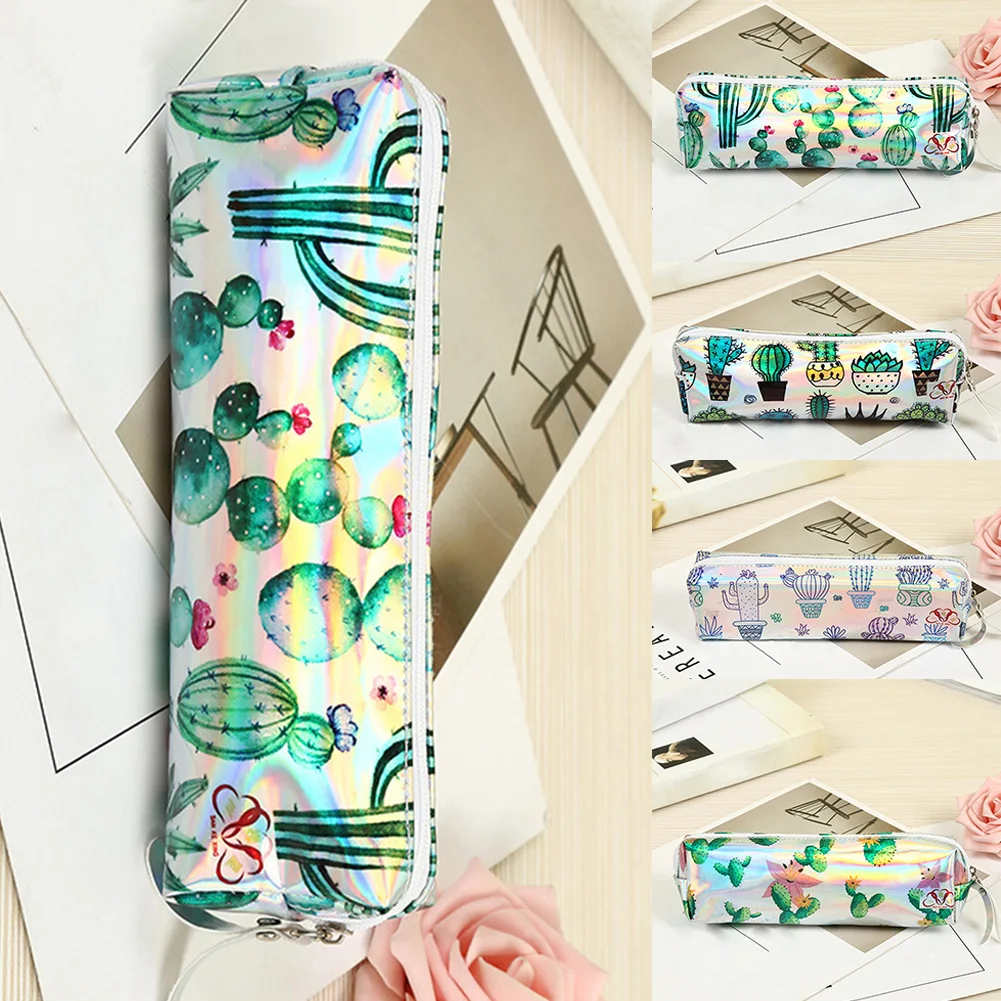 Cartoon Holographic Laser Cactus Pattern Pencil Bag Waterproof School Supply Large Capacity Stationery Pen Case Student
Cartoon Holographic Laser Cactus Pattern Pencil Bag Waterproof School Supply Large Capacity Stationery Pen Case Student