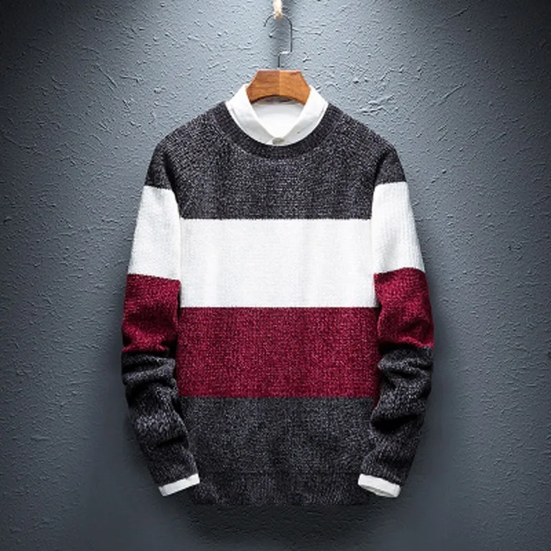 Autumn Sweater Men 2019 Stripe Pattern O-neck Pullover Slim Fashin Soft Wool Warm Tops Male Clothing M-3XL
Autumn Sweater Men 2019 Stripe Pattern O-neck Pullover Slim Fashin Soft Wool Warm Tops Male Clothing M-3XL