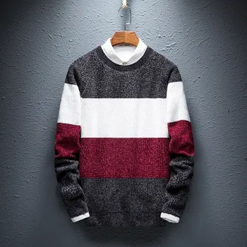 Autumn Sweater Men 2019 Stripe Pattern O-neck Pullover Slim Fashin Soft Wool Warm Tops Male Clothing M-3XL
Autumn Sweater Men 2019 Stripe Pattern O-neck Pullover Slim Fashin Soft Wool Warm Tops Male Clothing M-3XL
