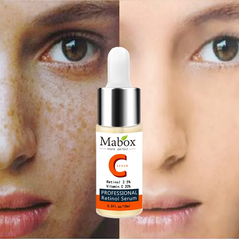 

Vitamin C 20% Retinol 2.5% Serum Brightening Whitening Anti-Aging Essence Remover Freckle Spots For Skin Care TSLM2