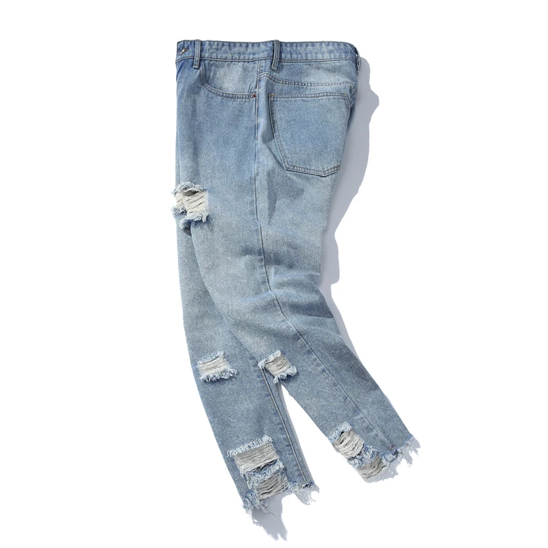 Summer Jeans Men Slim Fashion Washed Torn Hole Denim Pants Man Streetwear Hip Hop Cowboy Trousers Trendy And Casual Male Clothes
Summer Jeans Men Slim Fashion Washed Torn Hole Denim Pants Man Streetwear Hip Hop Cowboy Trousers Trendy And Casual Male Clothes