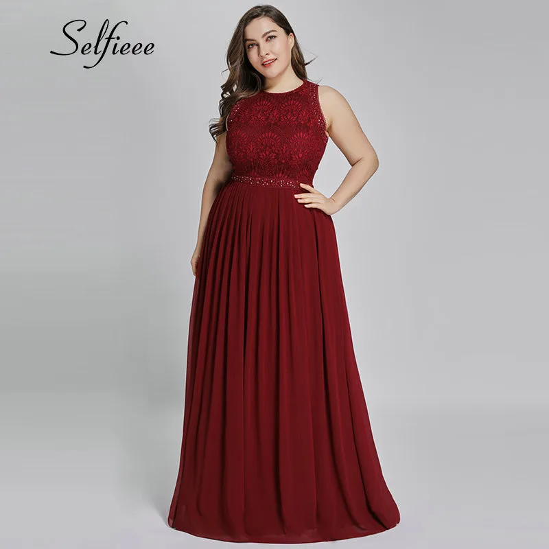 Plus Size Maxi Dress Elegant A Line O Neck Sleeveless Lace Summer Beach Dress Burgundy Long Party Dresses Women Evening Formal
Plus Size Maxi Dress Elegant A Line O Neck Sleeveless Lace Summer Beach Dress Burgundy Long Party Dresses Women Evening Formal
