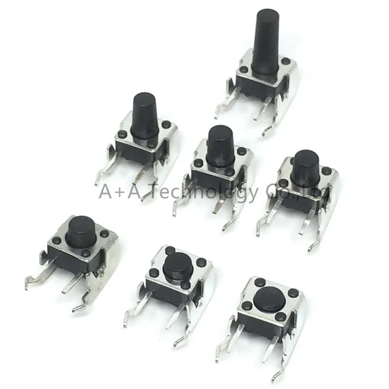 PCB Momentary Tactile Tact Push Button Switch Right Angle With stent 6*6*4.3/5/6/7/8/9/12mm 6x6x4.3/5/6/7/8/9/12 MM (20PCS/)
PCB Momentary Tactile Tact Push Button Switch Right Angle With stent 6*6*4.3/5/6/7/8/9/12mm 6x6x4.3/5/6/7/8/9/12 MM (20PCS/)