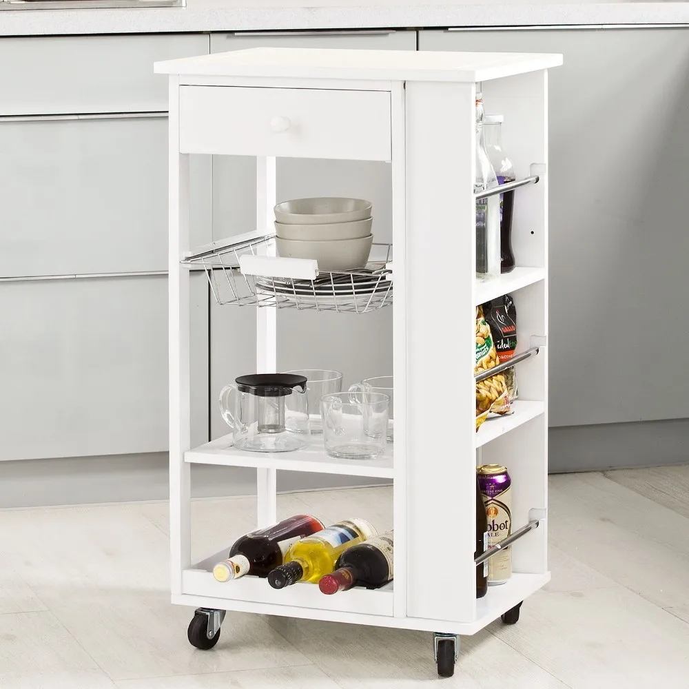 SoBuy FKW12-W, Kitchen Storage Trolley Serving Trolley Cart with Side Shelves
SoBuy FKW12-W, Kitchen Storage Trolley Serving Trolley Cart with Side Shelves