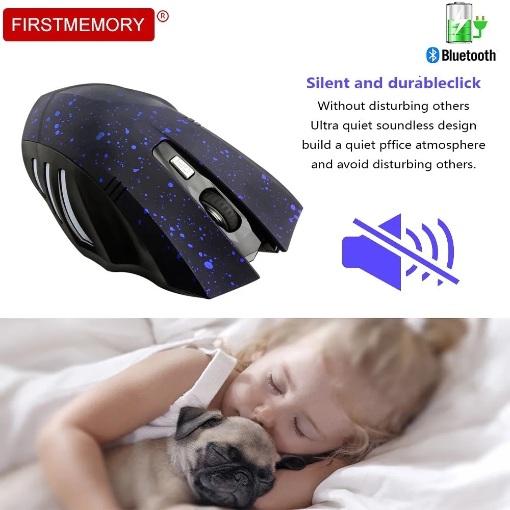 Wireless Bluetooth 3.0 Mouse Computer Gaming Silent Rechargeable Mause 7 Buttons Optical Star Pattern Mice For PC Macbook Pro
Wireless Bluetooth 3.0 Mouse Computer Gaming Silent Rechargeable Mause 7 Buttons Optical Star Pattern Mice For PC Macbook Pro