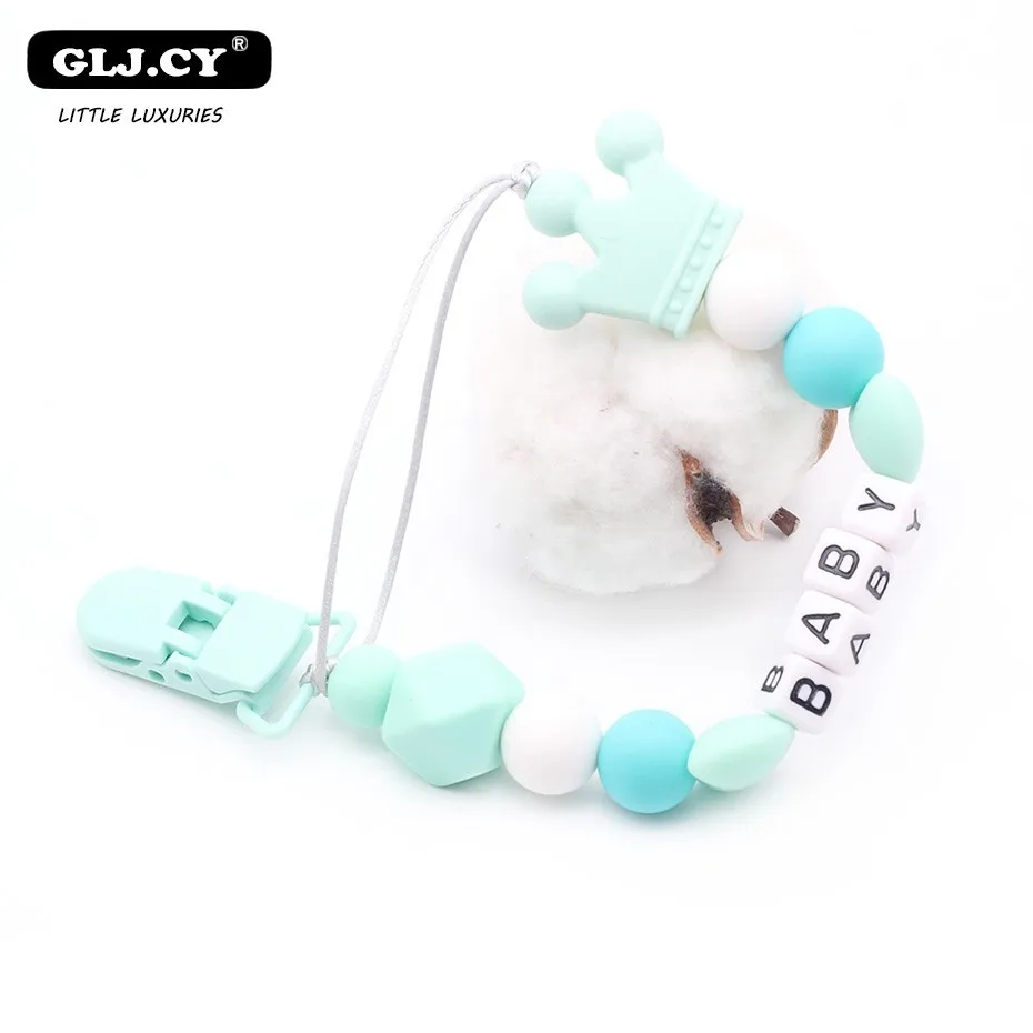 Crown Silicone Pacifier Clips Holder Chain Personalized Custom Name BPA Free DIY Baby Pendant Accessories Toys Hand Made
Crown Silicone Pacifier Clips Holder Chain Personalized Custom Name BPA Free DIY Baby Pendant Accessories Toys Hand Made