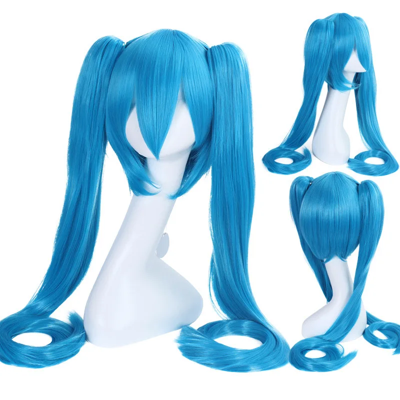 Halloween Cosplay Hair VOCALOID Hatsune Miku Cosplay Wig Vocalodream Sea Blue 120cm Long Ponytails Synthetic Hair
Halloween Cosplay Hair VOCALOID Hatsune Miku Cosplay Wig Vocalodream Sea Blue 120cm Long Ponytails Synthetic Hair