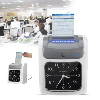 Electronic Employee Attendance Time Clock In Out Recorder Desktop Timecard with Time Clock Cards Keys LCD Display
Electronic Employee Attendance Time Clock In Out Recorder Desktop Timecard with Time Clock Cards Keys LCD Display