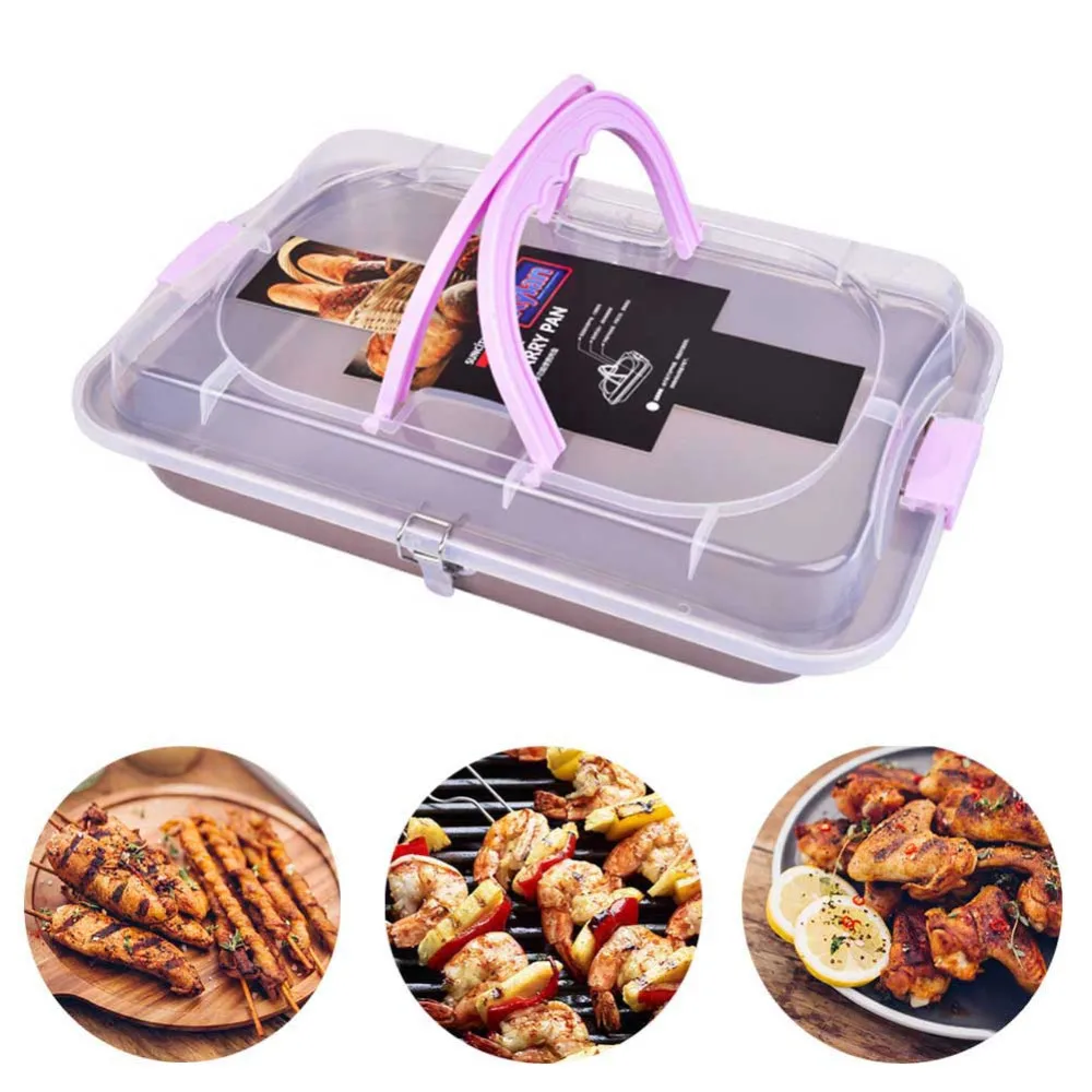 Lufeiya Baking Tray with Lid for Toaster Oven Deep Baked Trays Nonstick baguette Cake tin Sheet Pan Carrier
Lufeiya Baking Tray with Lid for Toaster Oven Deep Baked Trays Nonstick baguette Cake tin Sheet Pan Carrier