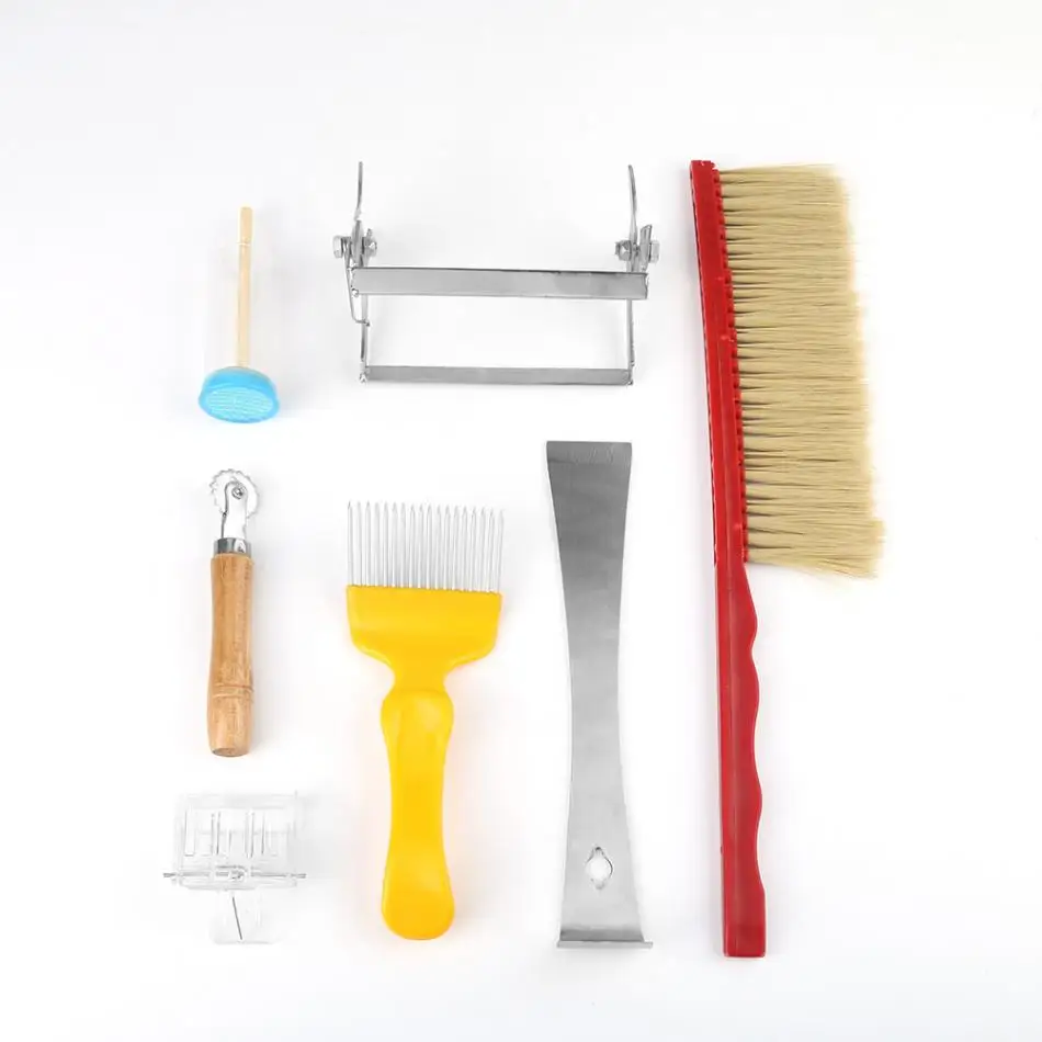 7pcs Bee Brush Uncapping Fork Queen Catcher Hive Beekeeping Honey Extraction Tool Kit Beekeeping Equipment For Beekeeper
7pcs Bee Brush Uncapping Fork Queen Catcher Hive Beekeeping Honey Extraction Tool Kit Beekeeping Equipment For Beekeeper