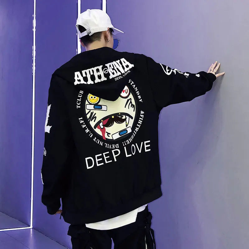 Men's jacket 2019 autumn new cartoon printing couple hooded regular fashion casual vitality personality men's clothing
Men's jacket 2019 autumn new cartoon printing couple hooded regular fashion casual vitality personality men's clothing