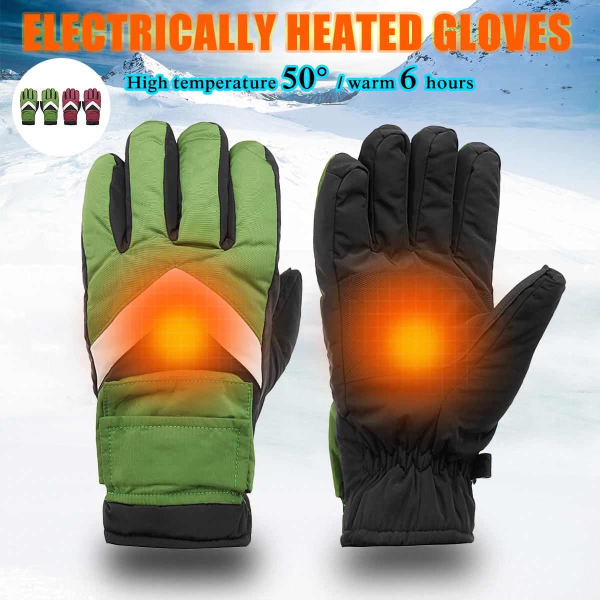 Heated Gloves 7.4V 2800mah Electric Ski Gloves Electric Thermal Gloves Rechargeable Battery for Outdoor Motorcycle Bicycle
Heated Gloves 7.4V 2800mah Electric Ski Gloves Electric Thermal Gloves Rechargeable Battery for Outdoor Motorcycle Bicycle
