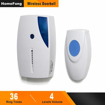HomeFong Wireless doorbell Receiver with Smart LED Indication Transmitter 80 - 100M Range Remote Control smart door bell deurbel
HomeFong Wireless doorbell Receiver with Smart LED Indication Transmitter 80 - 100M Range Remote Control smart door bell deurbel