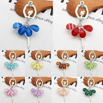 Key Accessories Zircon DIY Resin Silver Crystal Ballet Pendant 1PC/2PCS 14 Colors Dancing Girl Necklace Accessories Golden
Key Accessories Zircon DIY Resin Silver Crystal Ballet Pendant 1PC/2PCS 14 Colors Dancing Girl Necklace Accessories Golden