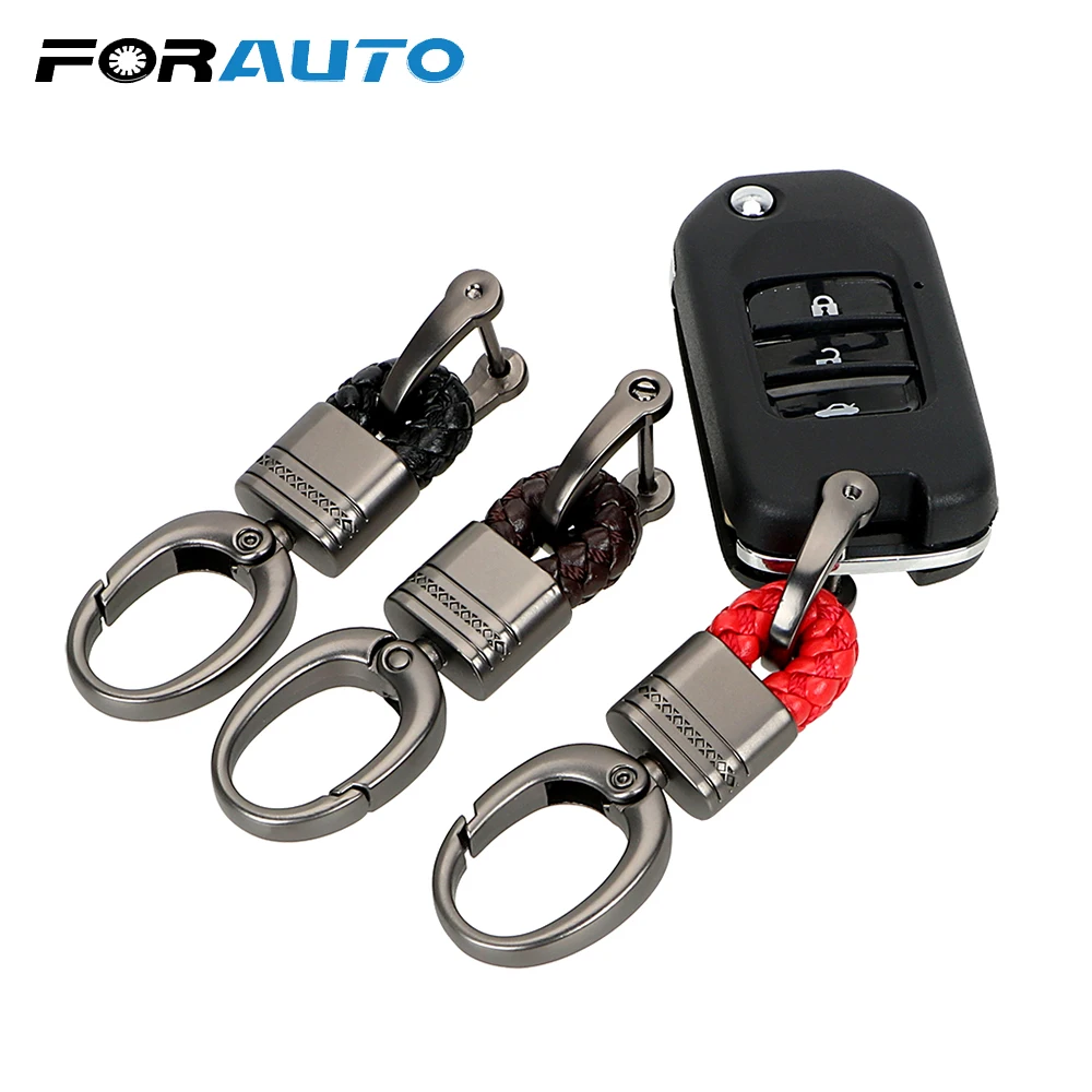 FORAUTO Hand Woven Horseshoe Buckle Car Keychain Key Holder Creative Keyring Key Rings Key Chain Car-styling Auto Accessories
FORAUTO Hand Woven Horseshoe Buckle Car Keychain Key Holder Creative Keyring Key Rings Key Chain Car-styling Auto Accessories