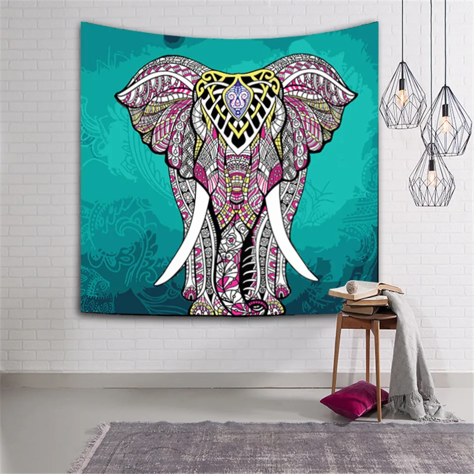 Elephant Tapestry Home Furnishing Bohemian Mandala Tapestry Wall Hanging Indian Colored Printed Decor Bedspread Sheet Tapestry
Elephant Tapestry Home Furnishing Bohemian Mandala Tapestry Wall Hanging Indian Colored Printed Decor Bedspread Sheet Tapestry