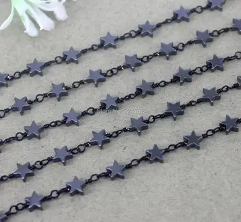 5 Meters Star Shape Hematite Beaded Chain,Wire Wrapped Beaded Chain for jewelry making
5 Meters Star Shape Hematite Beaded Chain,Wire Wrapped Beaded Chain for jewelry making