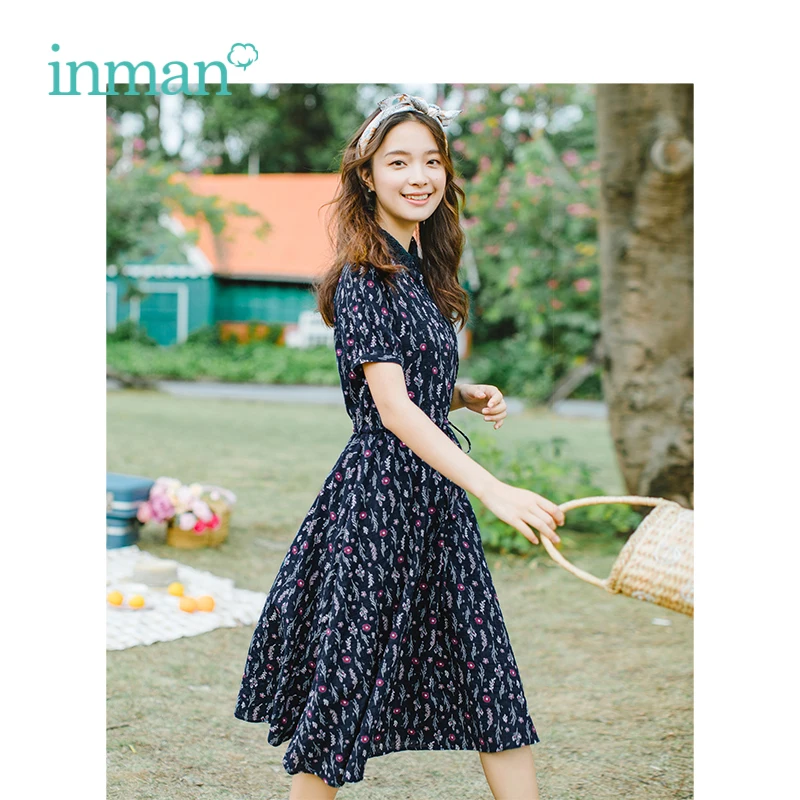 INMAN Summer Turn Down Collar Retro Literary Floral Pastoral Defined Waist Slim A-line Women Dress
INMAN Summer Turn Down Collar Retro Literary Floral Pastoral Defined Waist Slim A-line Women Dress
