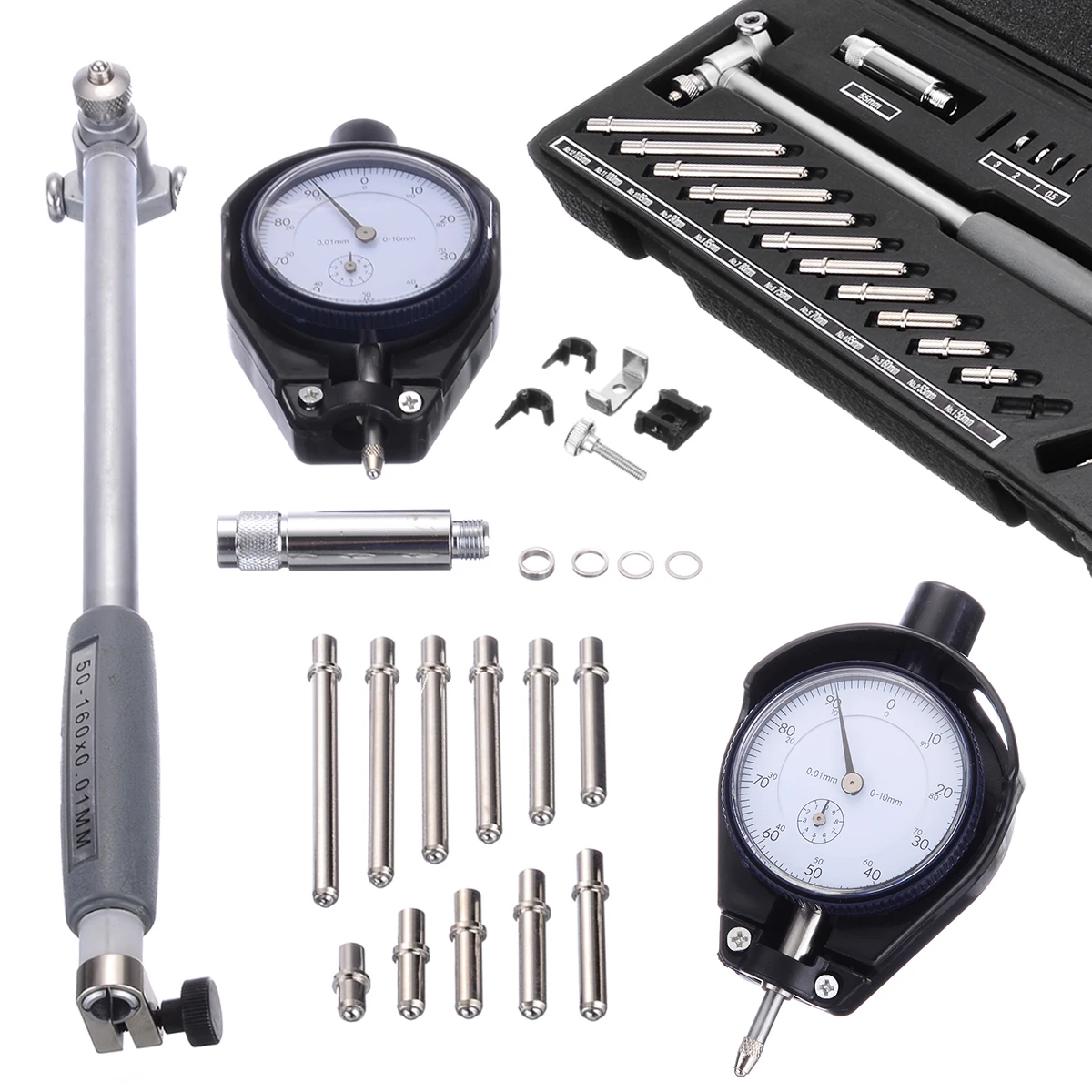 Cylinder Bore Gauge 50-160mm Hole Indicator Measuring Engine Gage Cylinder Kit For Measuring Diameter Tool Meter
Cylinder Bore Gauge 50-160mm Hole Indicator Measuring Engine Gage Cylinder Kit For Measuring Diameter Tool Meter