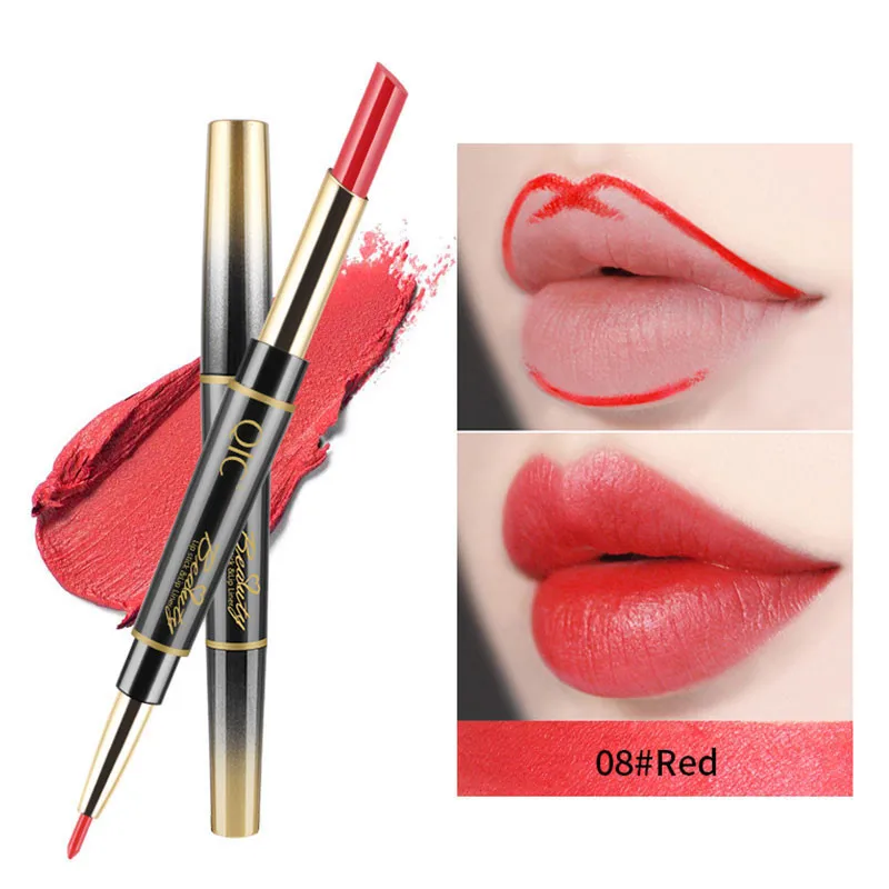 2 in 1 Double-end Lipstick Lip Liner Tint Sexy Makeup Pencil Waterproof Long Lasting Lip Stick Matte Pen Beauty Tool 14 Colors
2 in 1 Double-end Lipstick Lip Liner Tint Sexy Makeup Pencil Waterproof Long Lasting Lip Stick Matte Pen Beauty Tool 14 Colors