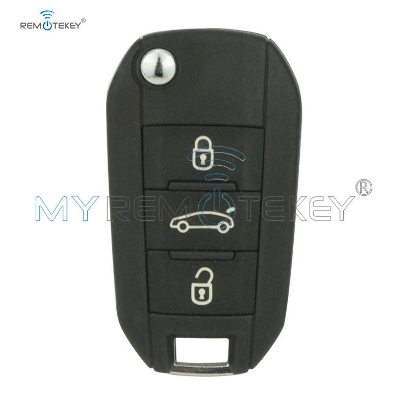 Remtekey OEM складной ключ 3 кнопки 433 МГц PCF7941 ID46 чип для Peugeot 508 2014 2015|Ключ от авто| |