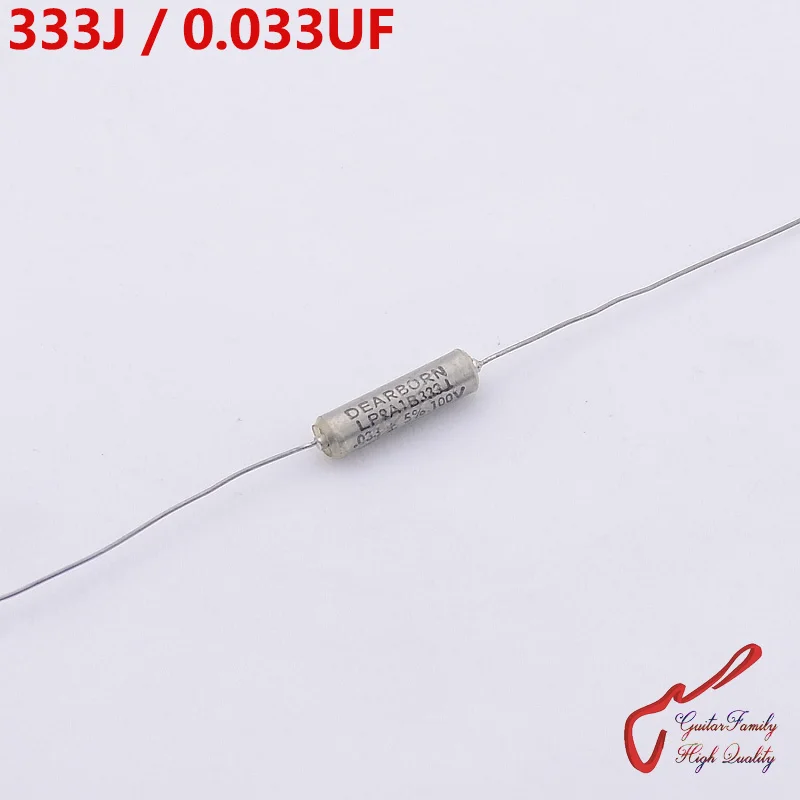 1 Piece USA 333J 0.033UF 100V Tone Oil Capacitor ( paper in oil capacitor ) For Electric Guitar Bass MADE IN USA
1 Piece USA 333J 0.033UF 100V Tone Oil Capacitor ( paper in oil capacitor ) For Electric Guitar Bass MADE IN USA