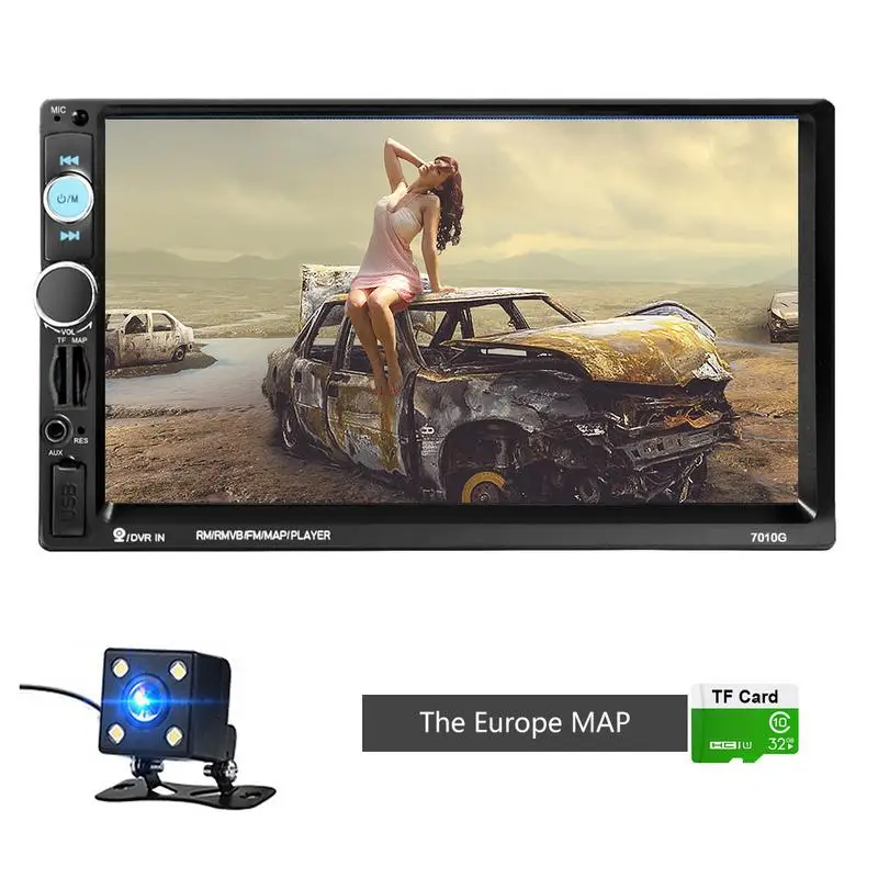 2 Din 7 Inch HD Car Radio GPS Navigation Player Camera Autoradio Bluetooth AUX MP3 MP5 Stereo FM Audio USB Auto Electronic 7010G
2 Din 7 Inch HD Car Radio GPS Navigation Player Camera Autoradio Bluetooth AUX MP3 MP5 Stereo FM Audio USB Auto Electronic 7010G