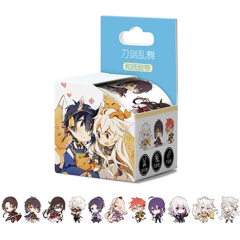10 boxes/lot Anime Touken Ranbu tape TOY GAME ONLINE Washi Tape Paper Hand account sticker 40mm x 5m
10 boxes/lot Anime Touken Ranbu tape TOY GAME ONLINE Washi Tape Paper Hand account sticker 40mm x 5m