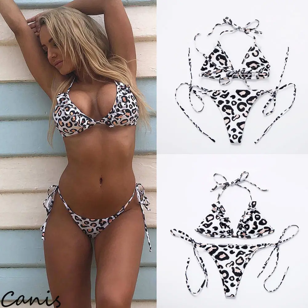 Women Leopard Print Swimsuit Beach Swimwear Push-up Bikini Bathing Suit Swimming Suit
Women Leopard Print Swimsuit Beach Swimwear Push-up Bikini Bathing Suit Swimming Suit