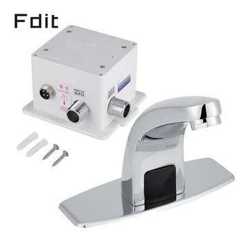 Zinc Alloy One Hole Touchless Basin Faucet Automatic Infrared Sensor Faucet Kitchen Bathroom Sink Water Tap w/ Control Box
Zinc Alloy One Hole Touchless Basin Faucet Automatic Infrared Sensor Faucet Kitchen Bathroom Sink Water Tap w/ Control Box