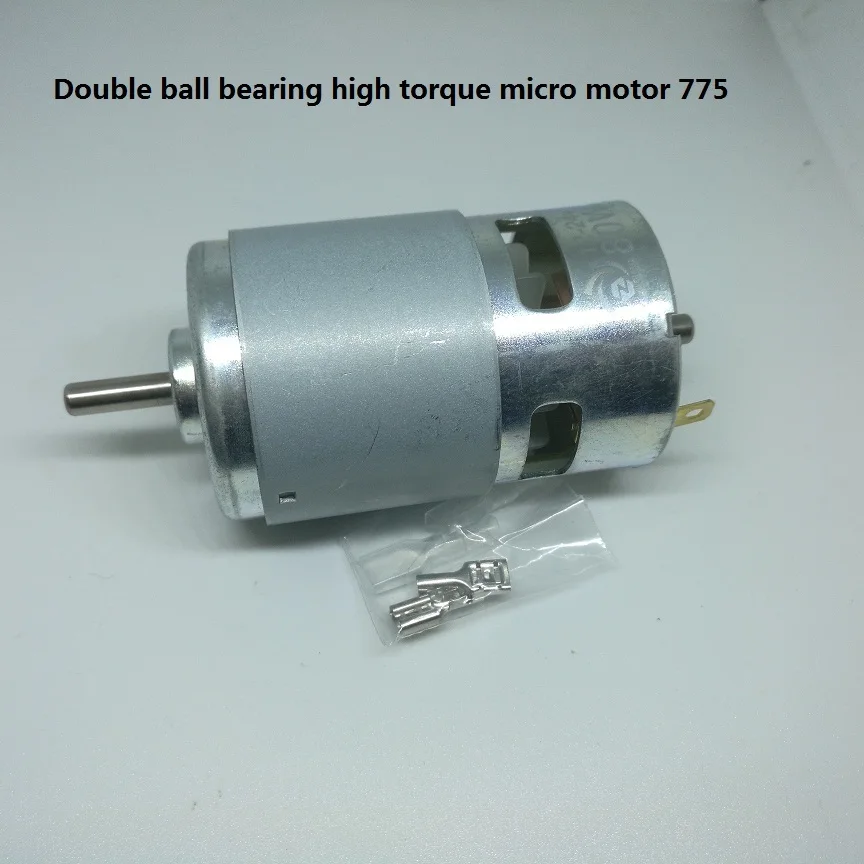 1pcs Double ball bearing high torque micro motor 775 motor 12VDC-24VDC 1.8Nm@8000rpm 80W DIY table saw motor RS-775
1pcs Double ball bearing high torque micro motor 775 motor 12VDC-24VDC 1.8Nm@8000rpm 80W DIY table saw motor RS-775